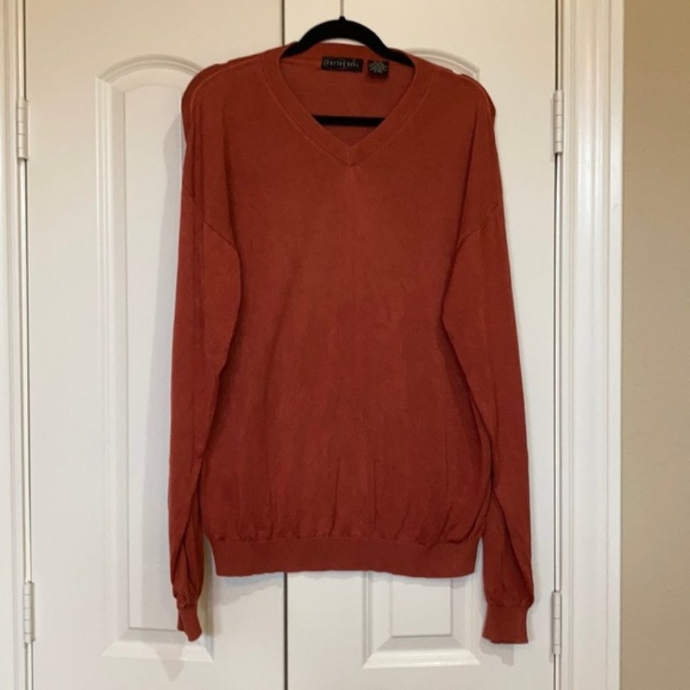 Cotton Reel V Neck Sweater